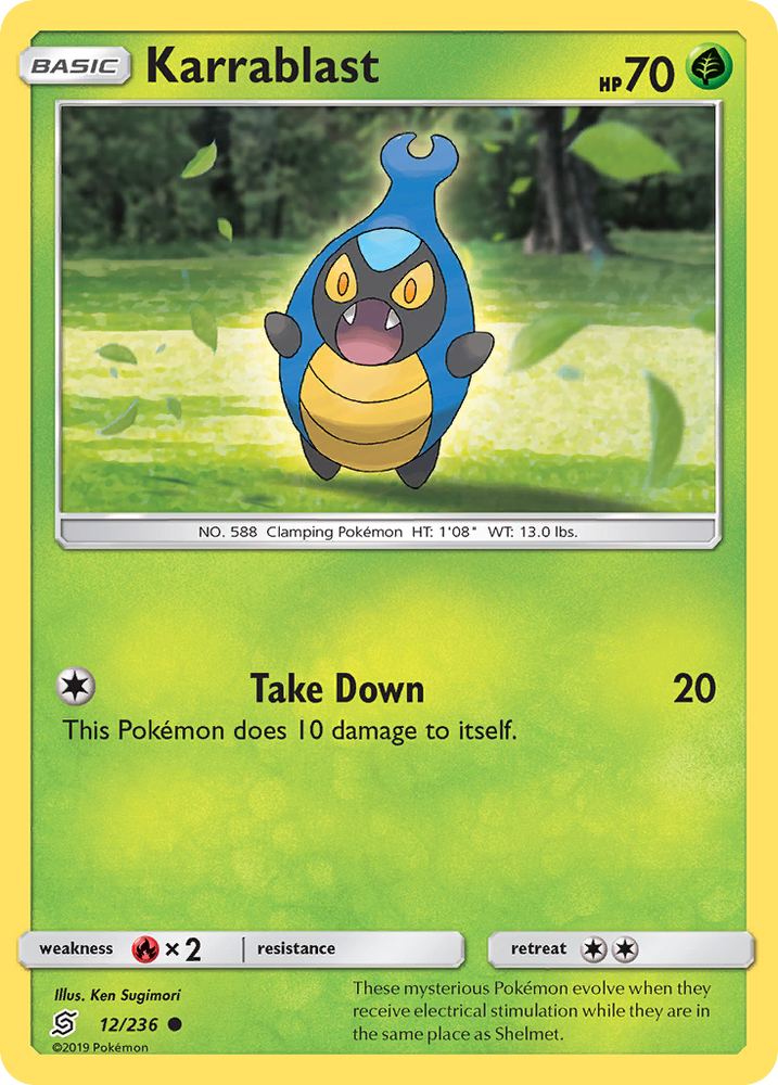 Pokemon | Karrablast (12/236) [Sun & Moon: Unified Minds] | The Nerd Merchant