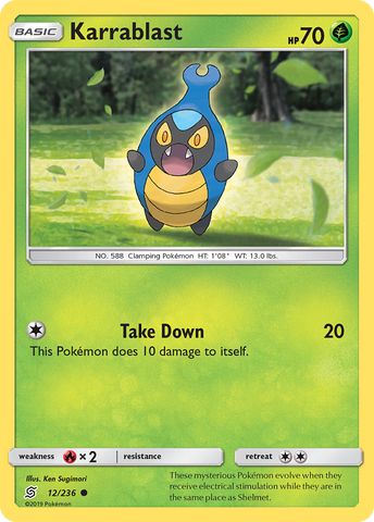 Pokemon | Karrablast (12/236) [Sun & Moon: Unified Minds] | The Nerd Merchant
