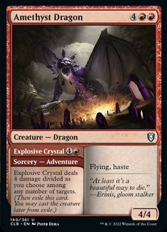 Magic | Amethyst Dragon // Explosive Crystal [Commander Legends: Battle for Baldur's Gate] | The Nerd Merchant