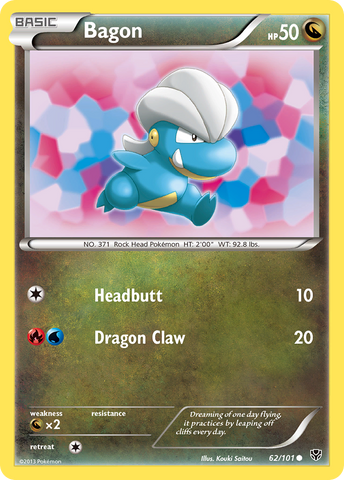 Pokemon | Bagon (62/101) [Black & White: Plasma Blast] | The Nerd Merchant