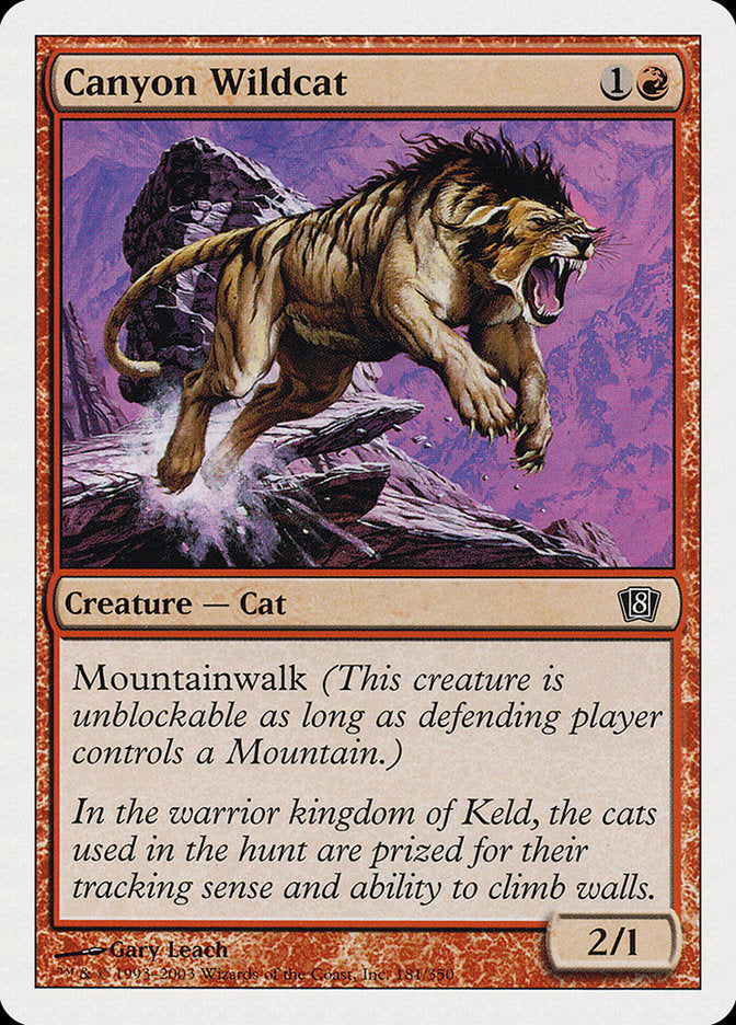 Magic | Canyon Wildcat [Eighth Edition] | The Nerd Merchant
