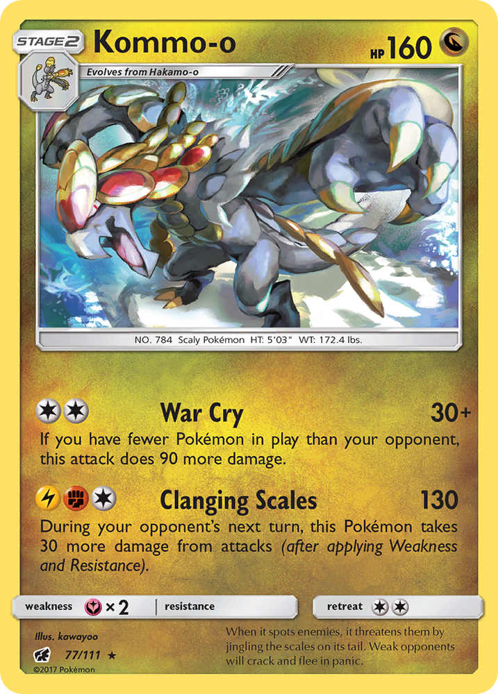 Pokemon | Kommo-o (77/111) [Sun & Moon: Crimson Invasion] | The Nerd Merchant