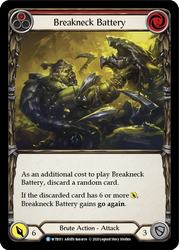 Flesh and Blood TCG | Breakneck Battery (Red) [U-WTR011] (Welcome to Rathe Unlimited)  Unlimited Rainbow Foil | The Nerd Merchant