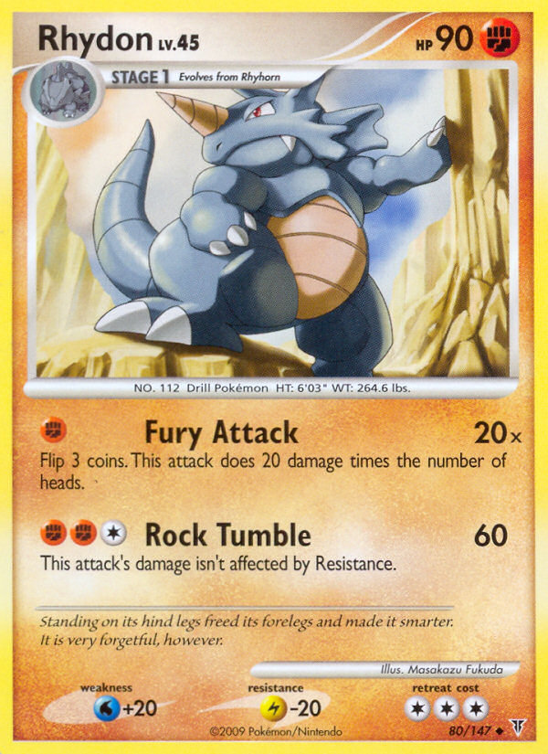 Pokemon | Rhydon (80/147) [Platinum: Supreme Victors] | The Nerd Merchant