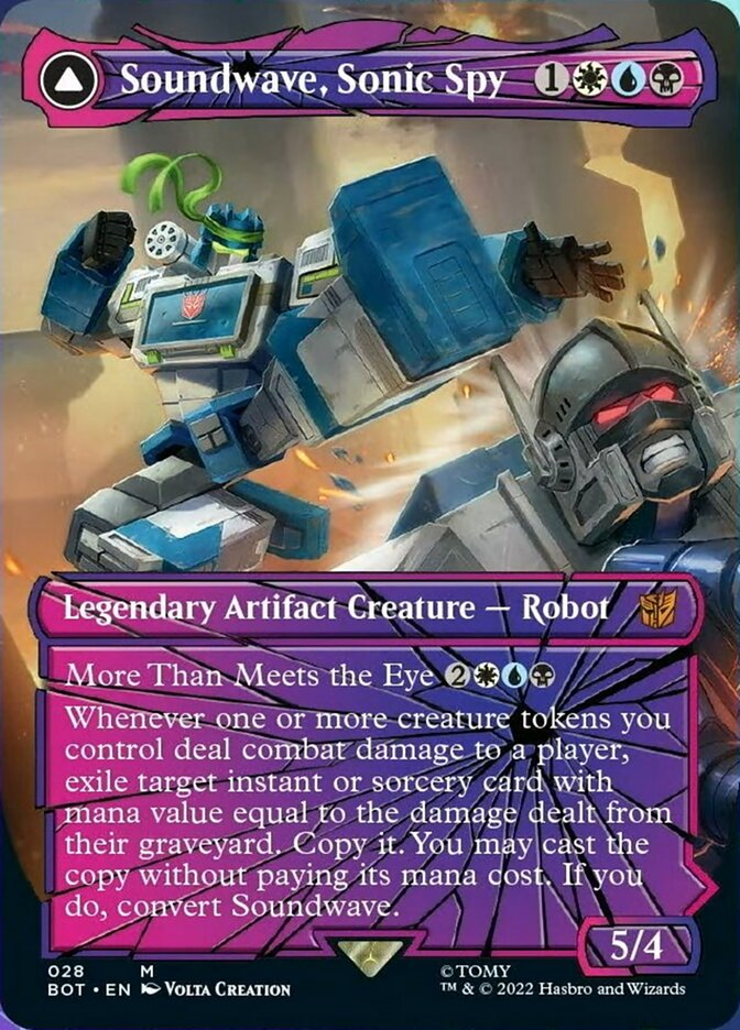 Magic | Soundwave, Sonic Spy // Soundwave, Superior Captain (Shattered Glass) [Transformers] | The Nerd Merchant