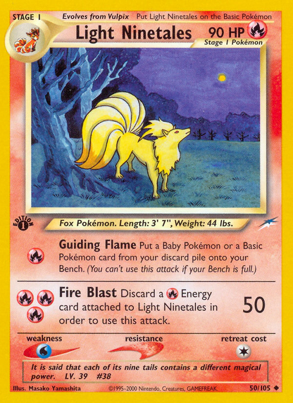 Pokemon | Light Ninetales (50/105) [Neo Destiny 1st Edition] | The Nerd Merchant