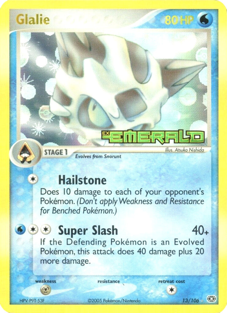 Pokemon | Glalie (13/106) (Stamped) [EX: Emerald] | The Nerd Merchant