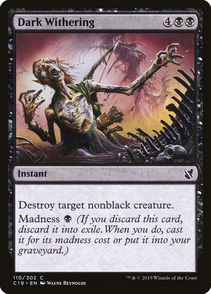 Magic | Dark Withering [Commander 2019] | The Nerd Merchant