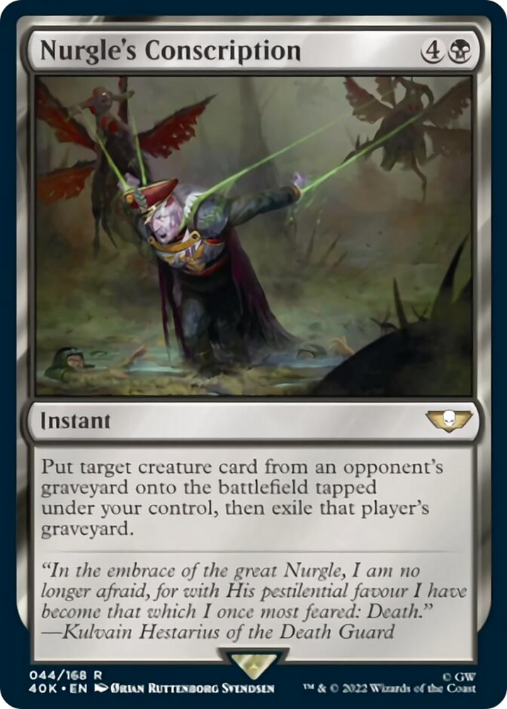 Magic | Nurgle's Conscription (Surge Foil) [Warhammer 40,000] | The Nerd Merchant