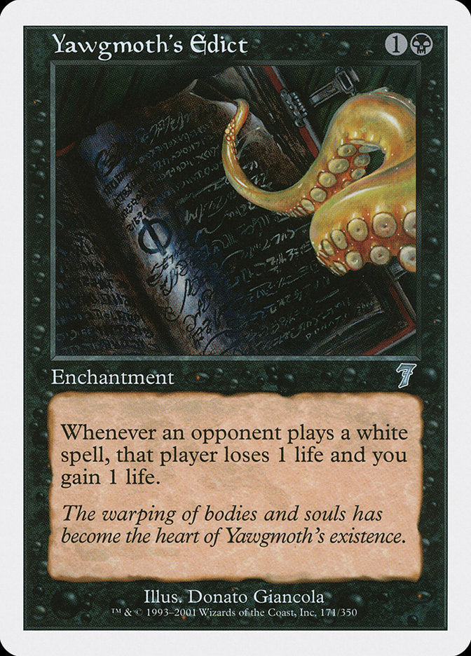 Magic | Yawgmoth's Edict [Seventh Edition] | The Nerd Merchant