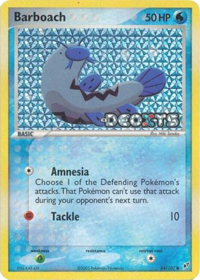 Pokemon | Barboach (54/107) (Stamped) [EX: Deoxys] | The Nerd Merchant