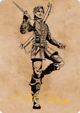 Magic | Astarion, the Decadent Art Card (Gold-Stamped Signature) [Commander Legends: Battle for Baldur's Gate Art Series] | The Nerd Merchant
