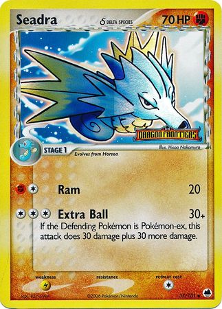 Pokemon | Seadra (37/101) (Delta Species) (Stamped) [EX: Dragon Frontiers] | The Nerd Merchant