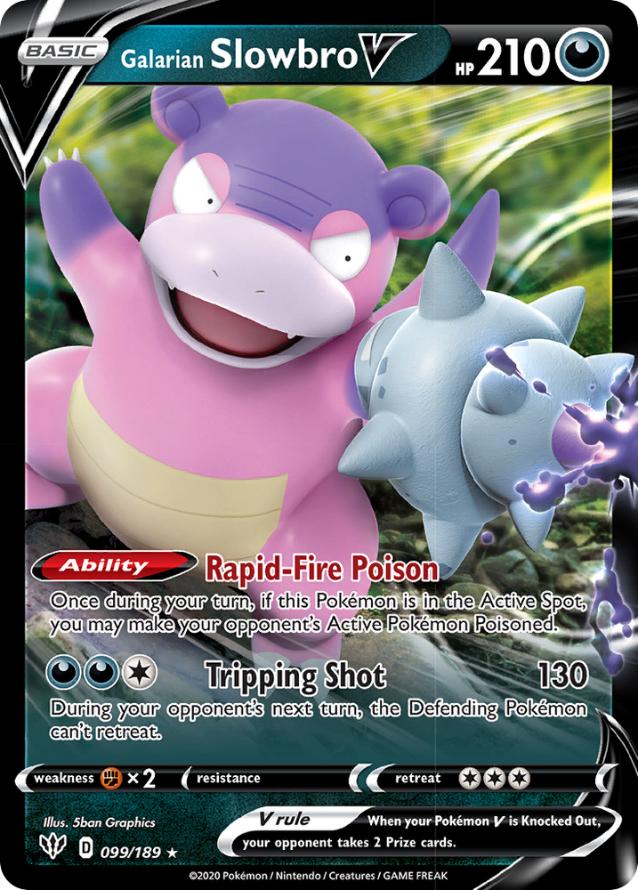Pokemon | Galarian Slowbro V (099/189) [Sword & Shield: Darkness Ablaze] | The Nerd Merchant