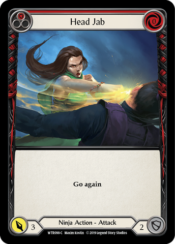 Flesh and Blood TCG | Head Jab (Red) [WTR098-C] (Welcome to Rathe)  Alpha Print Normal | The Nerd Merchant