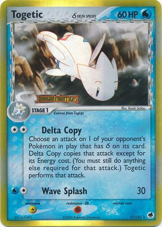 Pokemon | Togetic (11/101) (Delta Species) (Stamped) [EX: Dragon Frontiers] | The Nerd Merchant