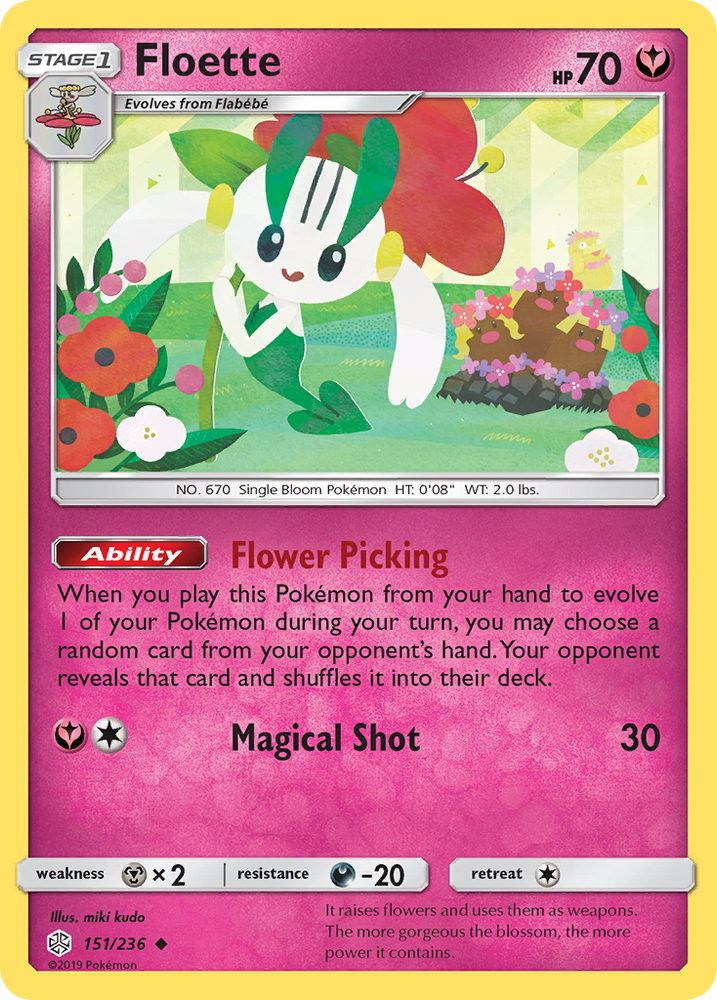 Pokemon| Floette (151/236) [Sun & Moon: Cosmic Eclipse] | The Nerd Merchant