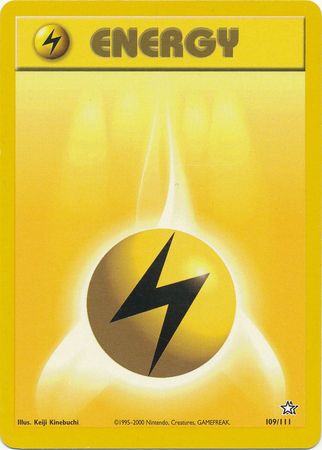 Pokemon | Lightning Energy (109/111) [Neo Genesis Unlimited] | The Nerd Merchant