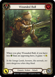 Flesh and Blood TCG | Wounded Bull (Red) [U-WTR200] (Welcome to Rathe Unlimited)  Unlimited Normal | The Nerd Merchant