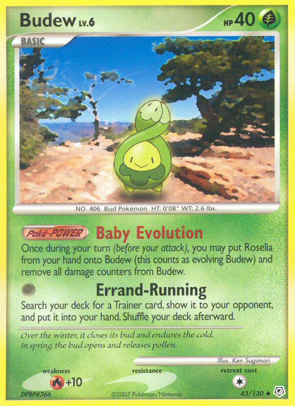 Pokemon | Budew (43/130) [Diamond & Pearl: Base Set] | The Nerd Merchant