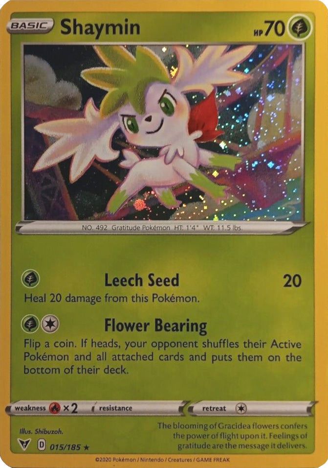 Pokemon | Shaymin (015/185) (Cosmos Holo) [Sword & Shield: Vivid Voltage] | The Nerd Merchant
