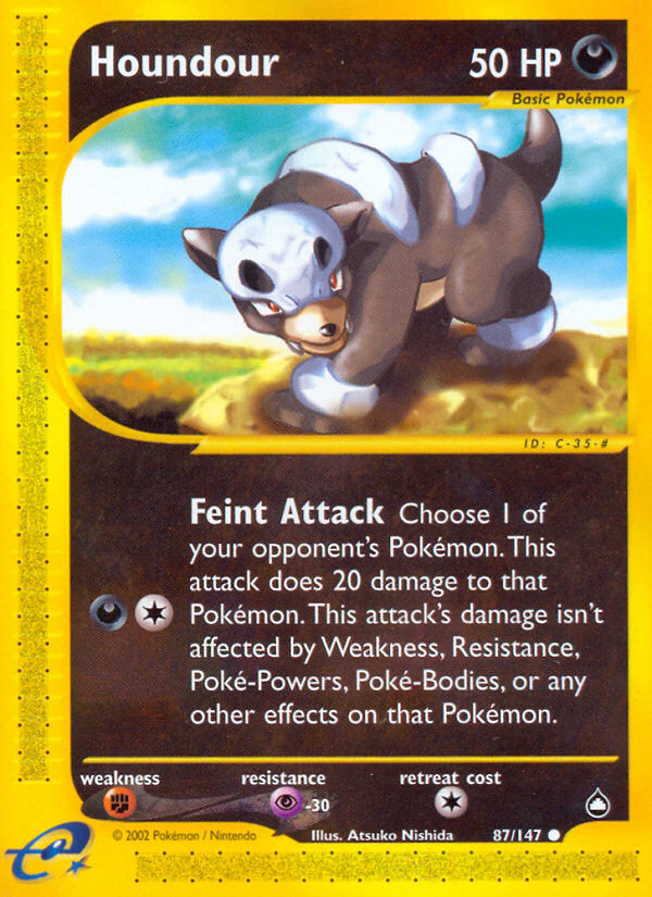 Pokemon | Houndour (87/147) [Aquapolis] | The Nerd Merchant