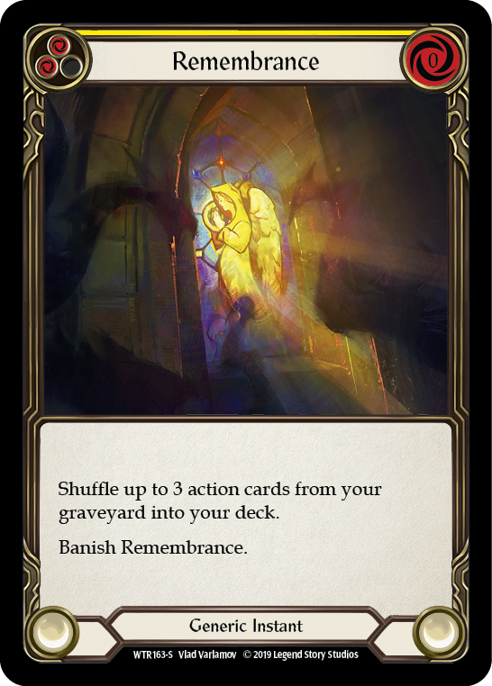 Flesh and Blood TCG | Remembrance [WTR163-S] (Welcome to Rathe)  Alpha Print Normal | The Nerd Merchant