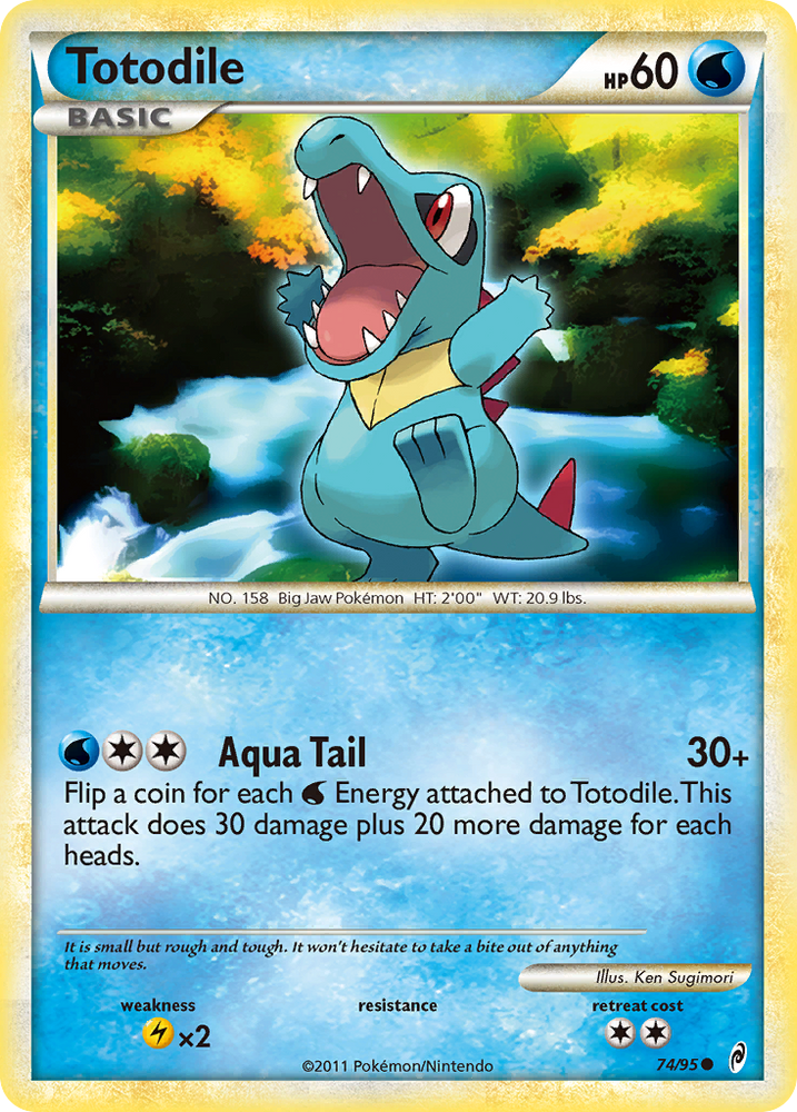 Pokemon | Totodile (74/95) [HeartGold & SoulSilver: Call of Legends] | The Nerd Merchant