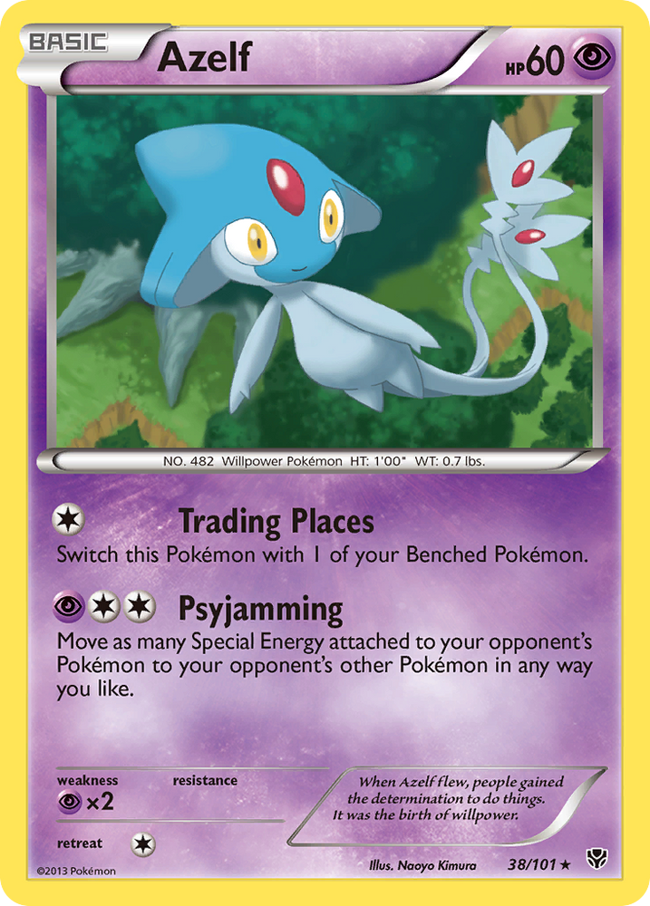 Pokemon | Azelf (38/101) [Black & White: Plasma Blast] | The Nerd Merchant