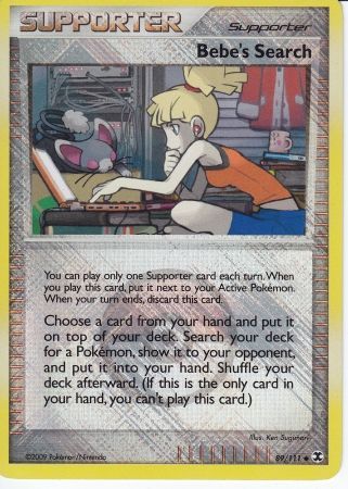 Pokemon | Bebe's Search (89/111) (League Promo) [Platinum: Rising Rivals] | The Nerd Merchant