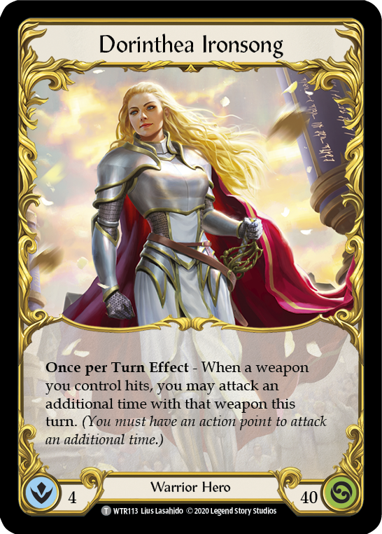Flesh and Blood TCG | Dorinthea Ironsong [U-WTR113] (Welcome to Rathe Unlimited)  Unlimited Normal | The Nerd Merchant