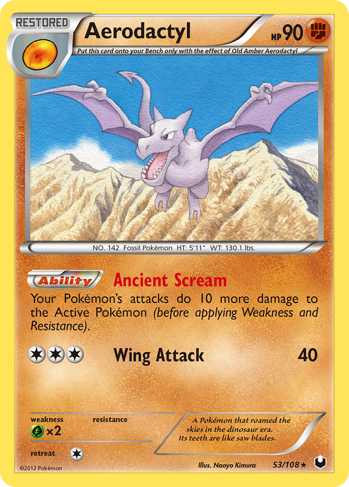 Pokemon | Aerodactyl (53/108) [Black & White: Dark Explorers] | The Nerd Merchant