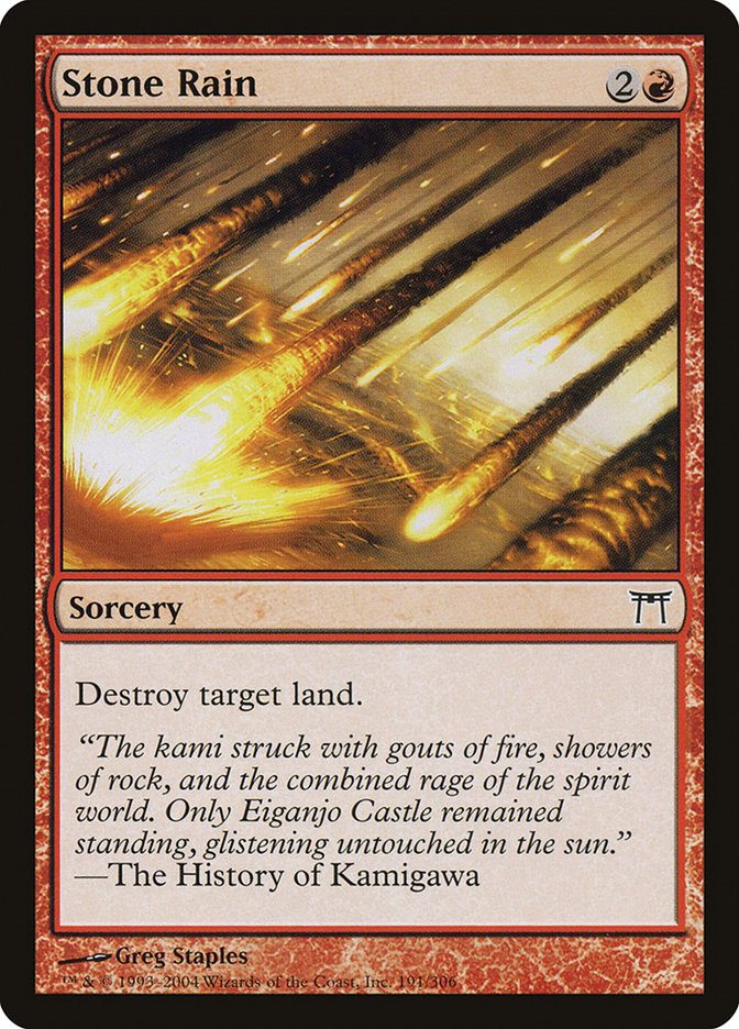 Magic | Stone Rain [Champions of Kamigawa] | The Nerd Merchant