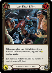 Flesh and Blood TCG | Last Ditch Effort [U-WTR161] (Welcome to Rathe Unlimited)  Unlimited Normal | The Nerd Merchant