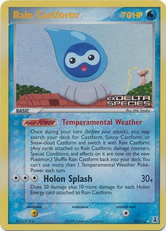 Pokemon | Rain Castform (26/113) (Stamped) [EX: Delta Species] | The Nerd Merchant