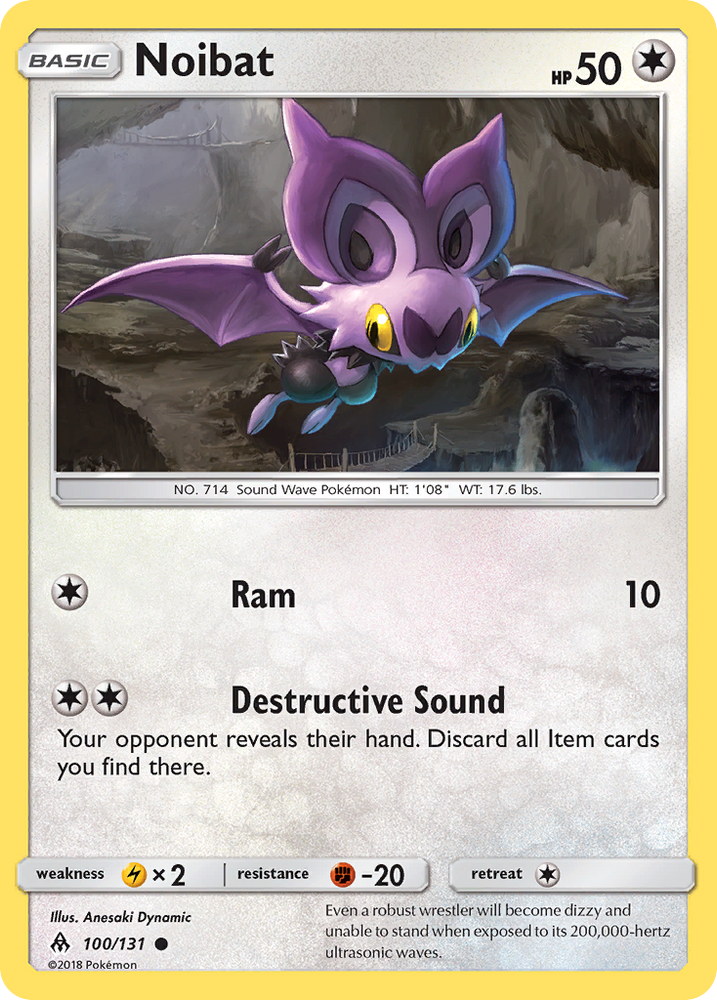 Pokemon | Noibat (100/131) [Sun & Moon: Forbidden Light] | The Nerd Merchant