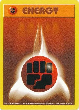 Pokemon | Fighting Energy (97/102) [Base Set Shadowless Unlimited] | The Nerd Merchant