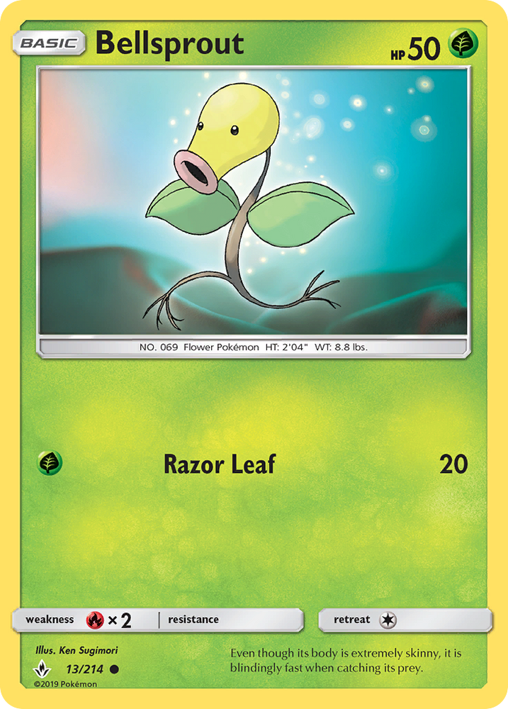 Pokemon | Bellsprout (13/214) [Sun & Moon: Unbroken Bonds] | The Nerd Merchant