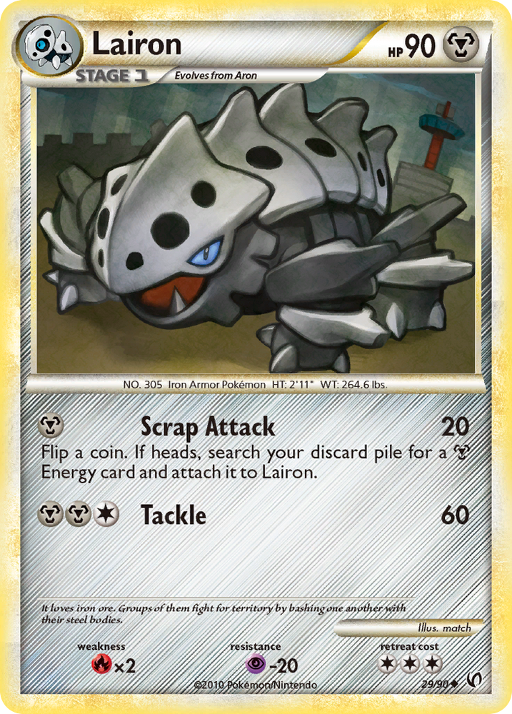 Pokemon | Lairon (29/90) [HeartGold & SoulSilver: Undaunted] | The Nerd Merchant