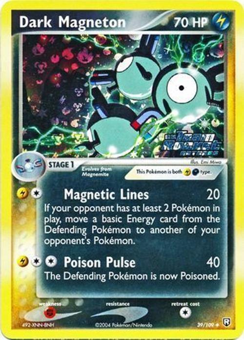 Pokemon | Dark Magneton (39/109) (Stamped) [EX: Team Rocket Returns] | The Nerd Merchant