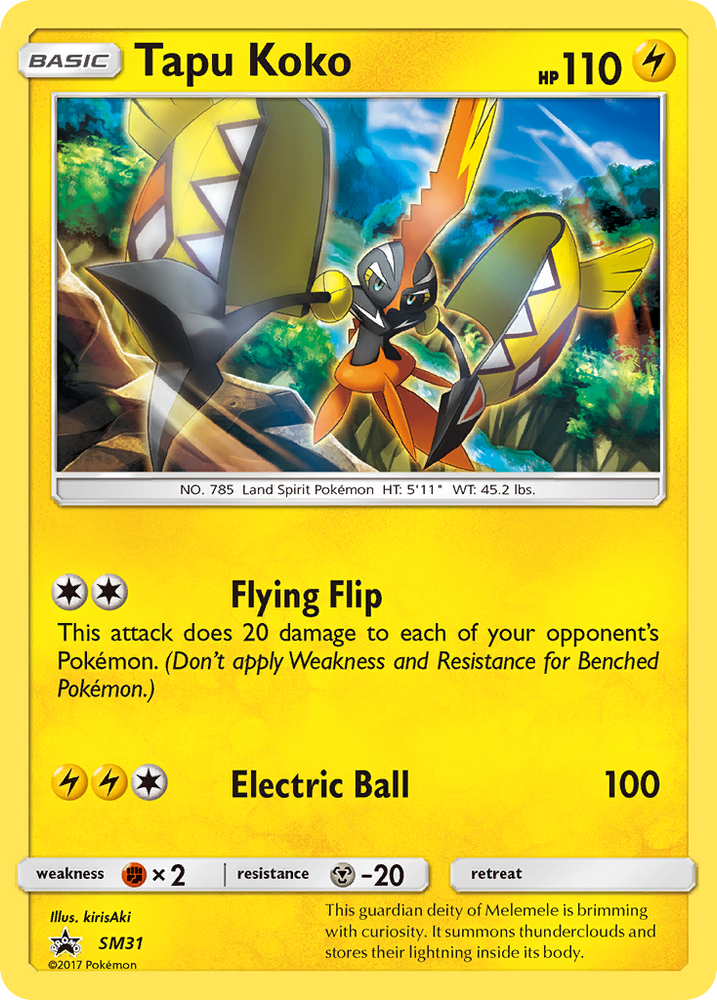 Pokemon | Tapu Koko (SM31) [Sun & Moon: Black Star Promos] | The Nerd Merchant