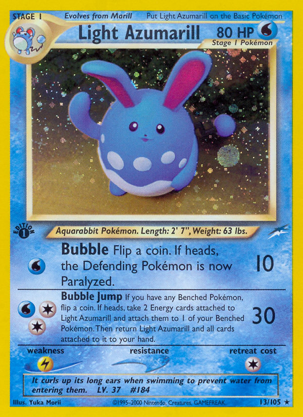 Pokemon | Light Azumarill (13/105) [Neo Destiny 1st Edition] | The Nerd Merchant