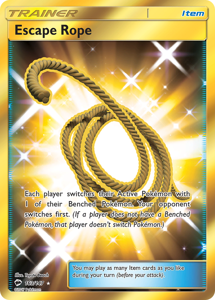 Pokemon | Escape Rope (163/147) [Sun & Moon: Burning Shadows] | The Nerd Merchant