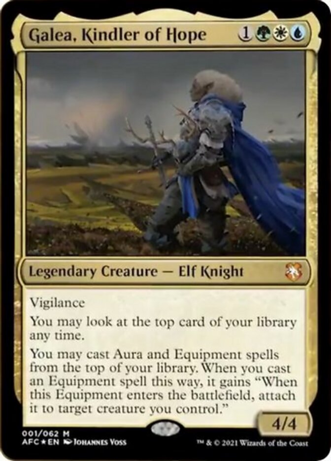 Magic | Galea, Kindler of Hope (Display Commander) [Dungeons & Dragons: Adventures in the Forgotten Realms Commander] | The Nerd Merchant
