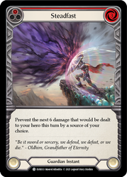Flesh and Blood TCG | Steadfast (Red) [EVR033] (Everfest)  1st Edition Rainbow Foil | The Nerd Merchant