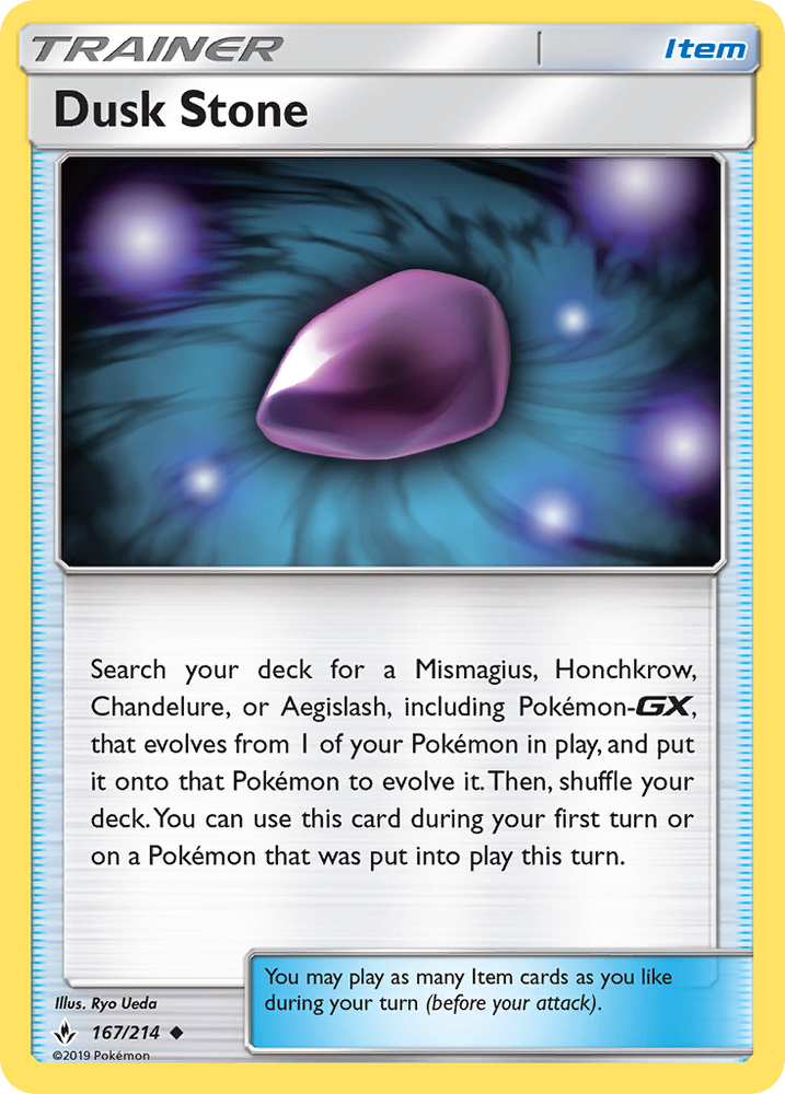 Pokemon | Dusk Stone (167/214) [Sun & Moon: Unbroken Bonds] | The Nerd Merchant