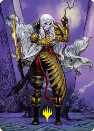 Magic | The Wandering Emperor 1 Art Card (Gold-Stamped Signature) [Kamigawa: Neon Dynasty Art Series] | The Nerd Merchant