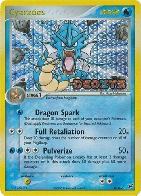 Pokemon | Gyarados (8/107) (Stamped) [EX: Deoxys] | The Nerd Merchant
