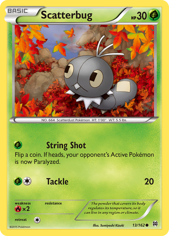 Pokemon | Scatterbug (13/162) [XY: BREAKthrough] | The Nerd Merchant