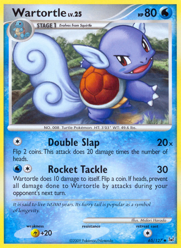 Pokemon | Wartortle (65/127) [Platinum: Base Set] | The Nerd Merchant